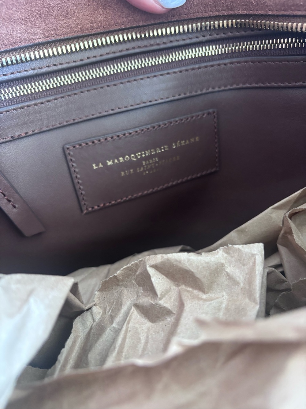 NWT Sézane Gabin Bag in Chocolate - Picture 13 of 13